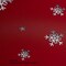 Decorative Christmas Tablecloth, Wrinkle and Water Resistant Holiday Table Cloth for Square and Rectangle Tables, Polyester Fabric Red Table Cover 60 x 102 Inch, Gradient Solid Snowflake